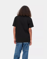 CARHARTT WIP - AMERICAN SCRIPT EMBROIDERY TEE BLACK