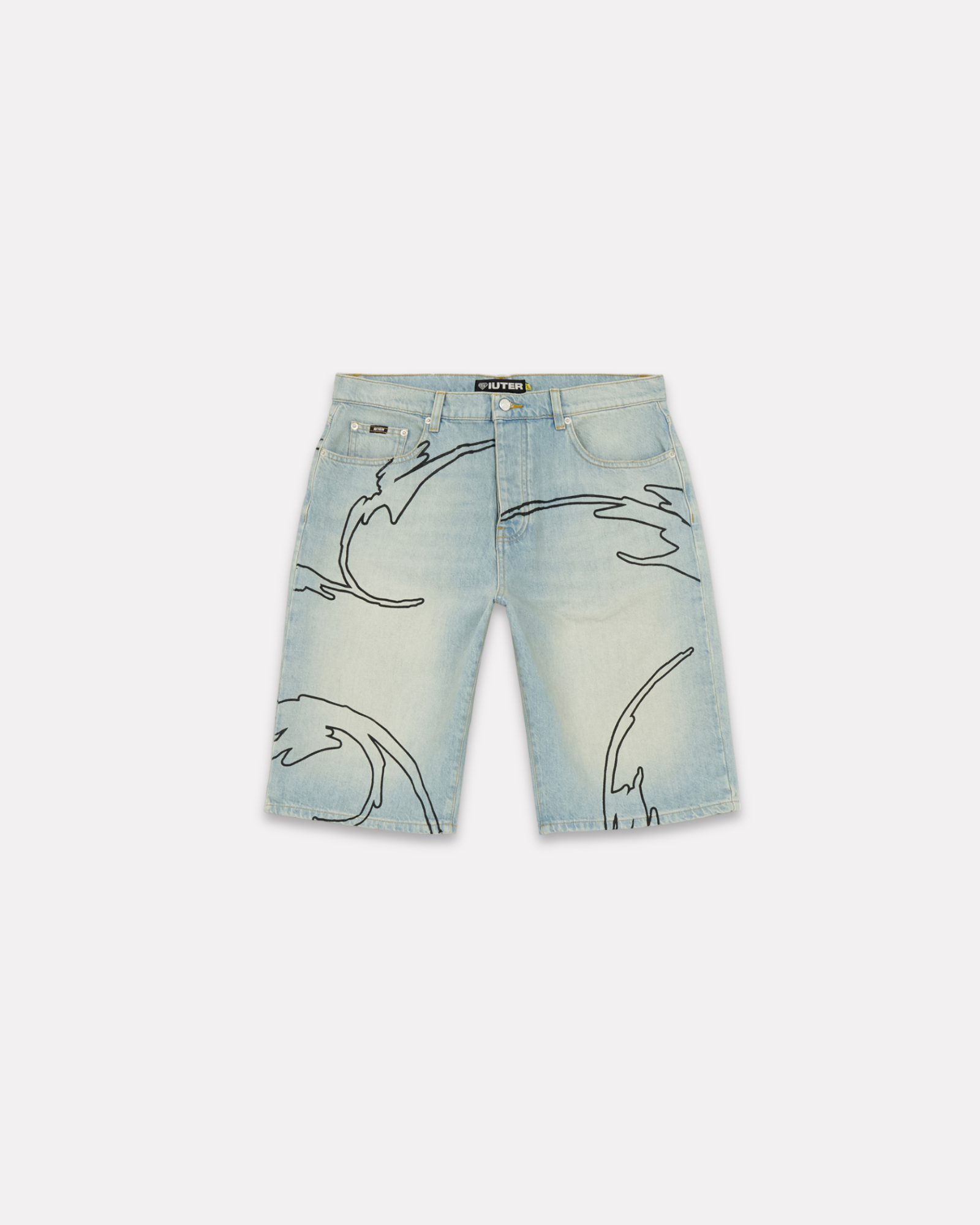 Iuter - Legacy baggy denim shorts faded