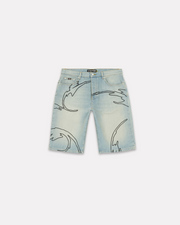 IUTER - LEGACY BAGGY DENIM SHORTS FADED
