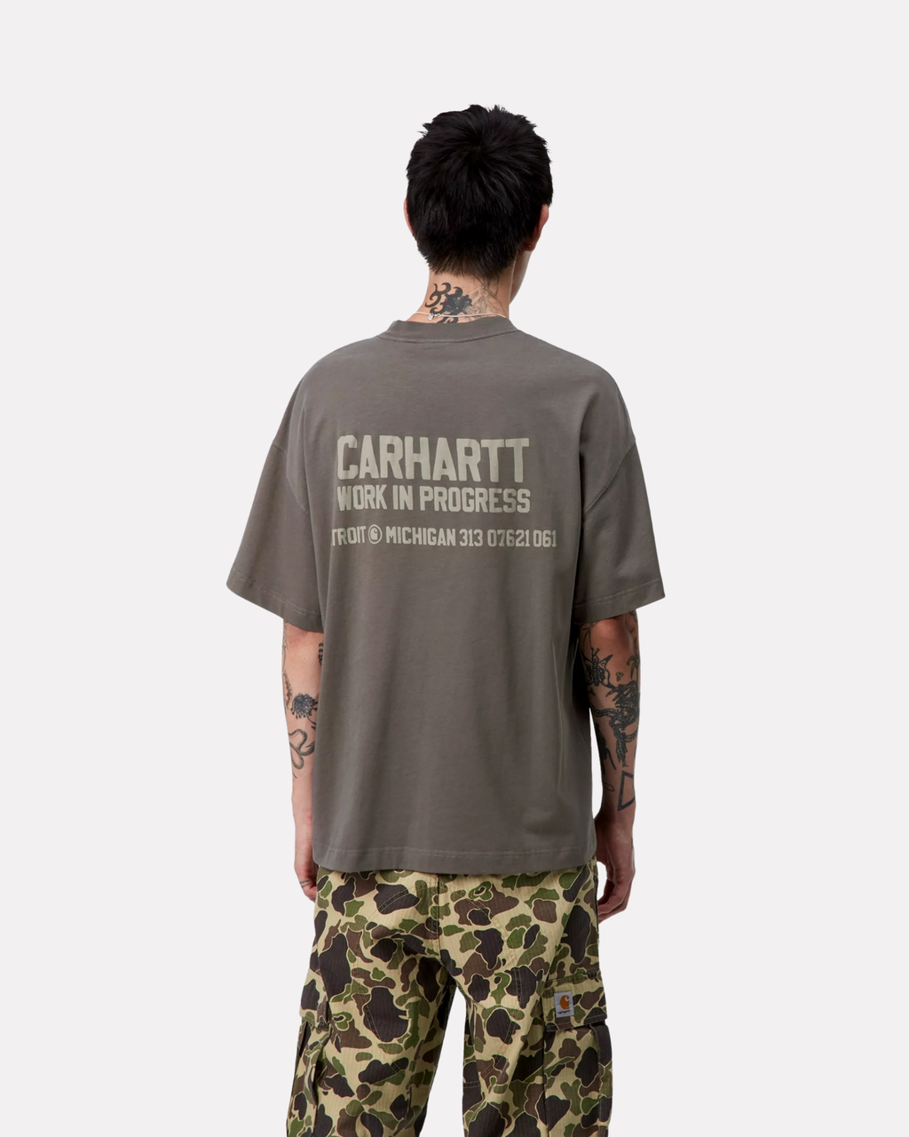 Carhartt Wip - Distance tee graphite