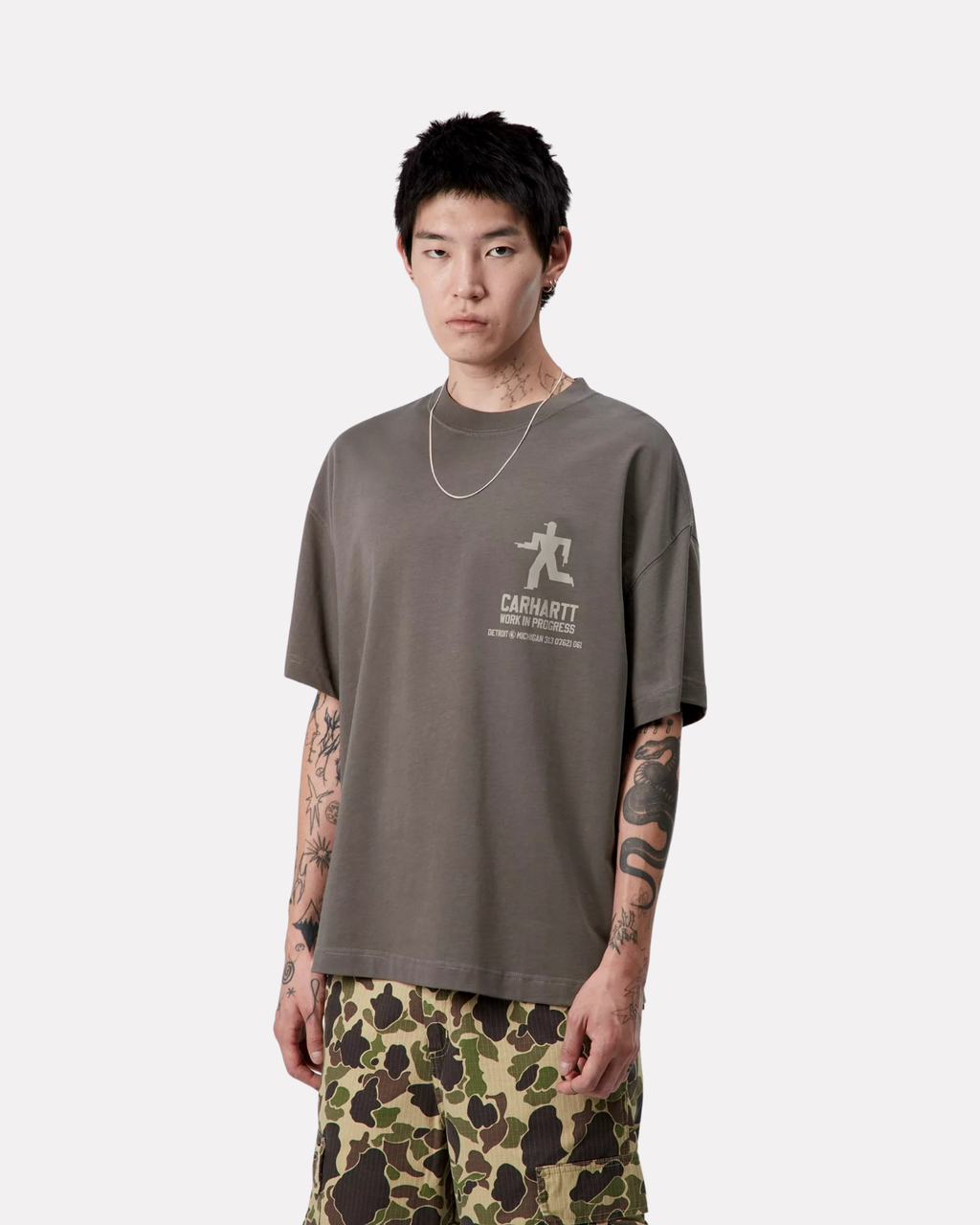 Carhartt Wip - Distance tee graphite