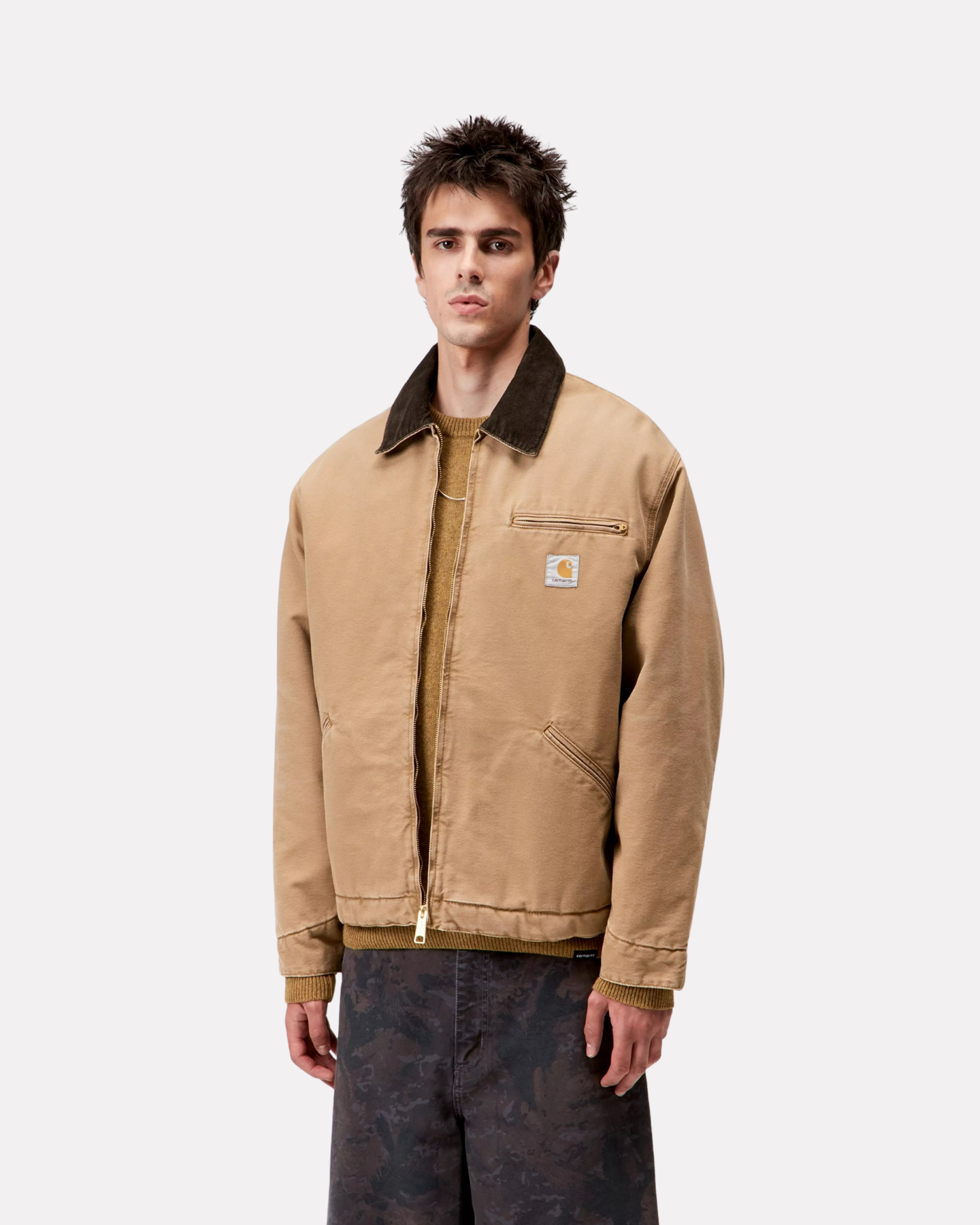 CARHARTT WIP - OG DETROIT JACKET HAMILTON BROWN