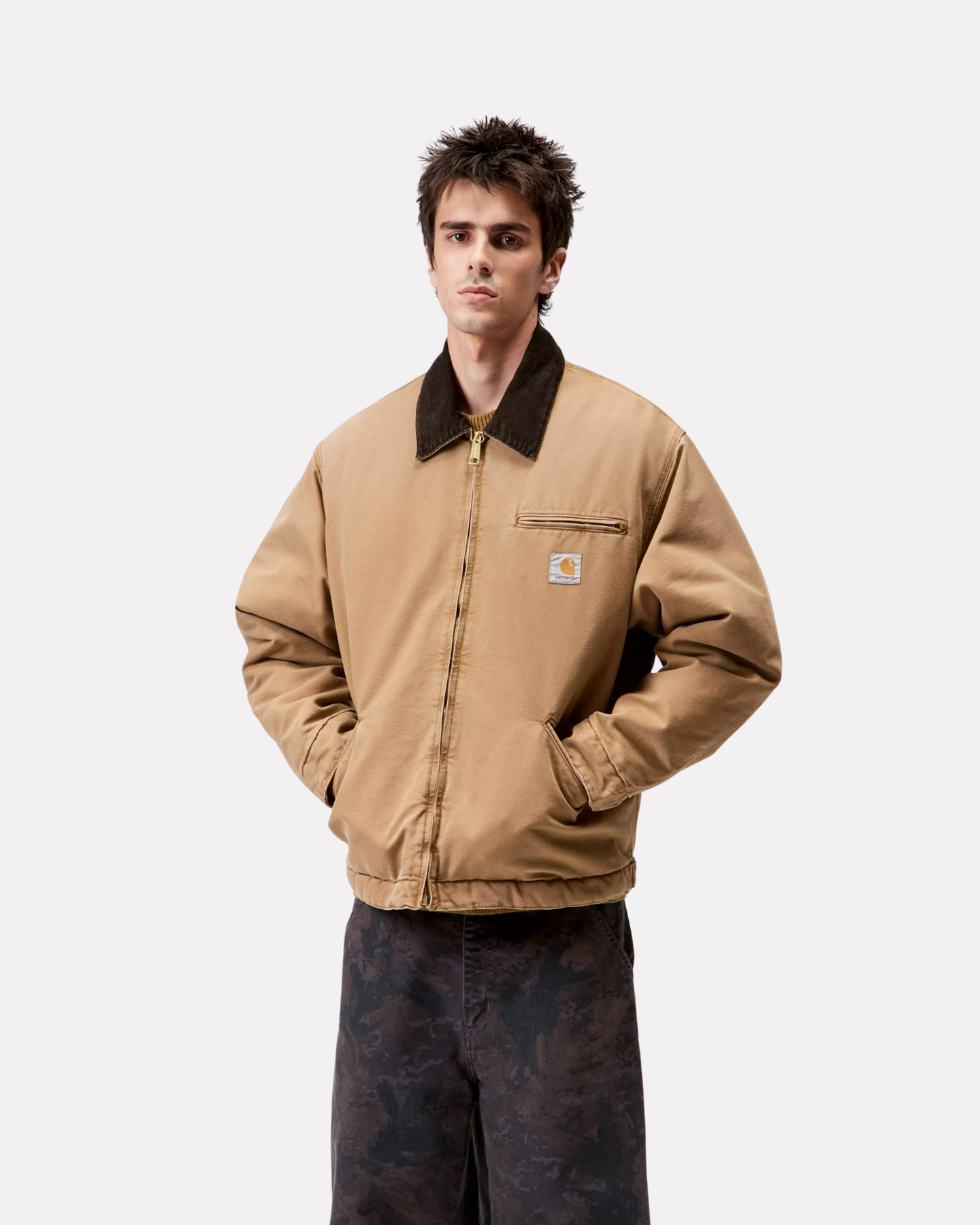 CARHARTT WIP - OG DETROIT JACKET HAMILTON BROWN