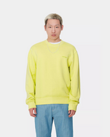 CARHARTT WIP - DUSTER SCRIPT SWEAT ARCTIC LIME