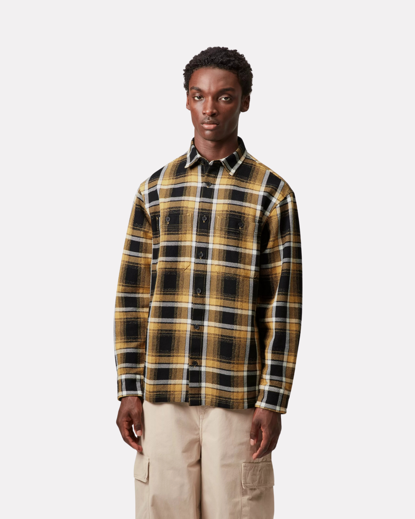 CARHARTT WIP - VAUGHN SHIRT CHECK DIJON