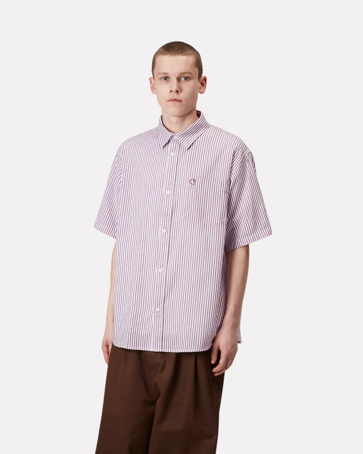Carhartt Wip - Phleps shirt mulberry stripes