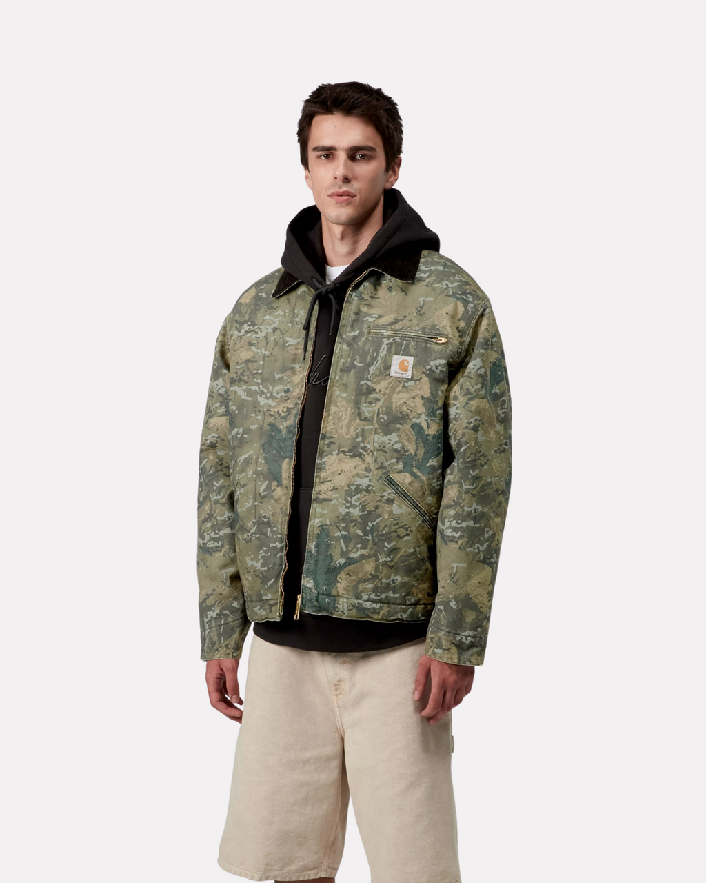 CARHARTT WIP - OG DETROIT JACKET GREEN CAMO