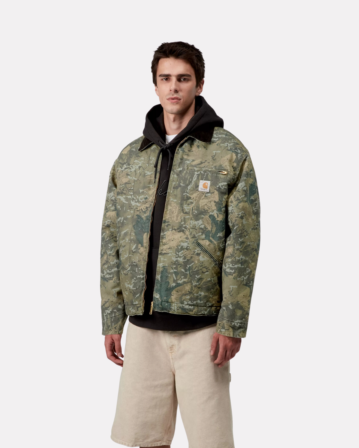 CARHARTT WIP - OG DETROIT JACKET GREEN CAMO
