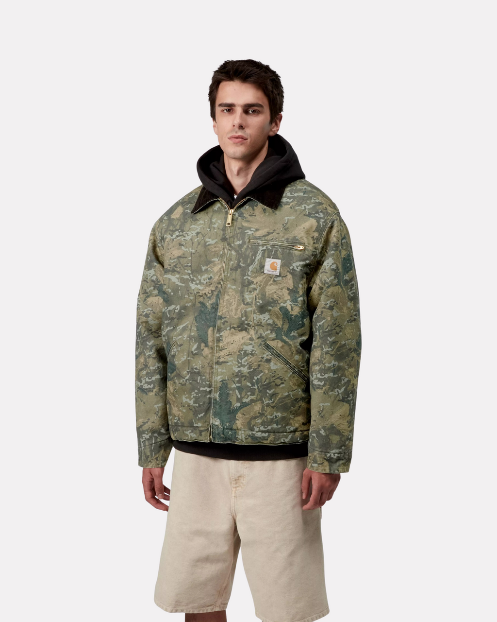 CARHARTT WIP - OG DETROIT JACKET GREEN CAMO