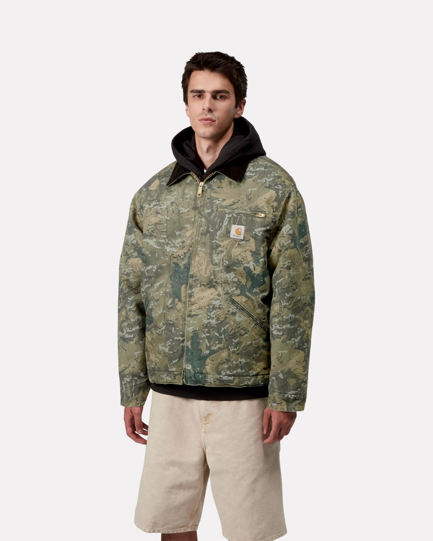 CARHARTT WIP - OG DETROIT JACKET GREEN CAMO
