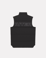 IUTER - PUFF VEST SMANICATO NERO