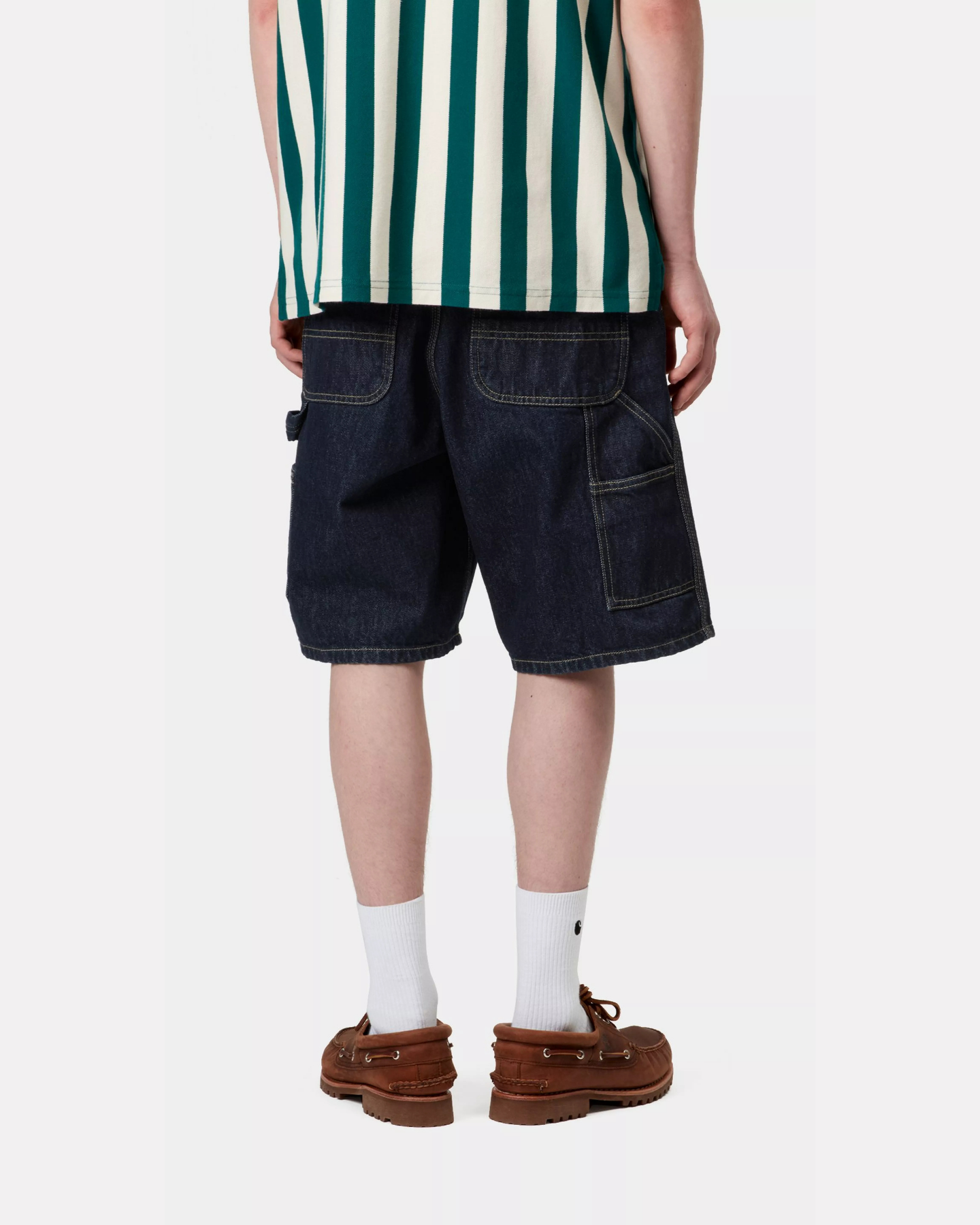 Carhartt Wip - Single knee short blue rinsed