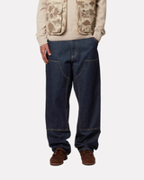 CARHARTT WIP - DOUBLE KNEE PANTS SMITH BLUE RINSED