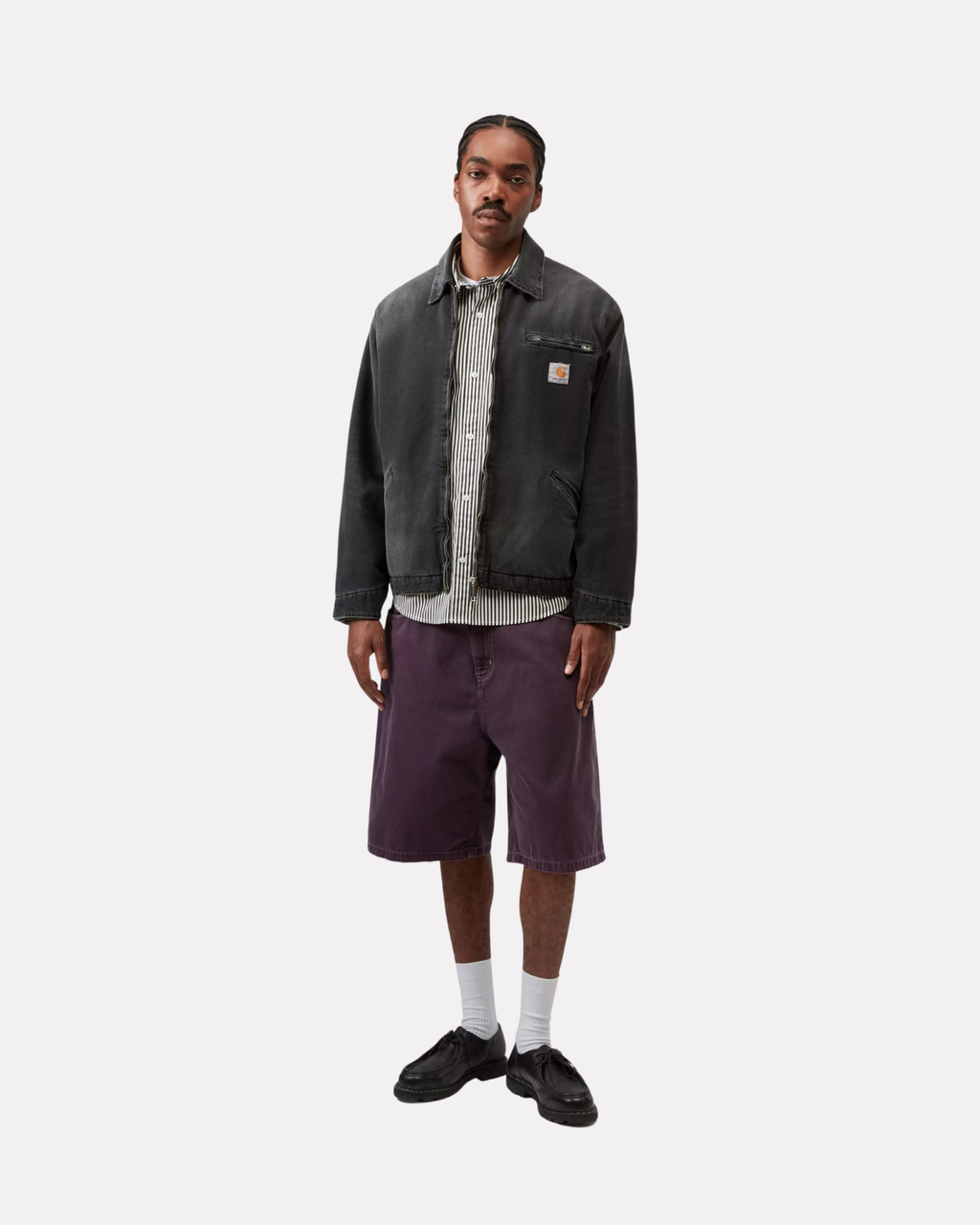 Carhartt Wip - Og detroit jacket black grind wash