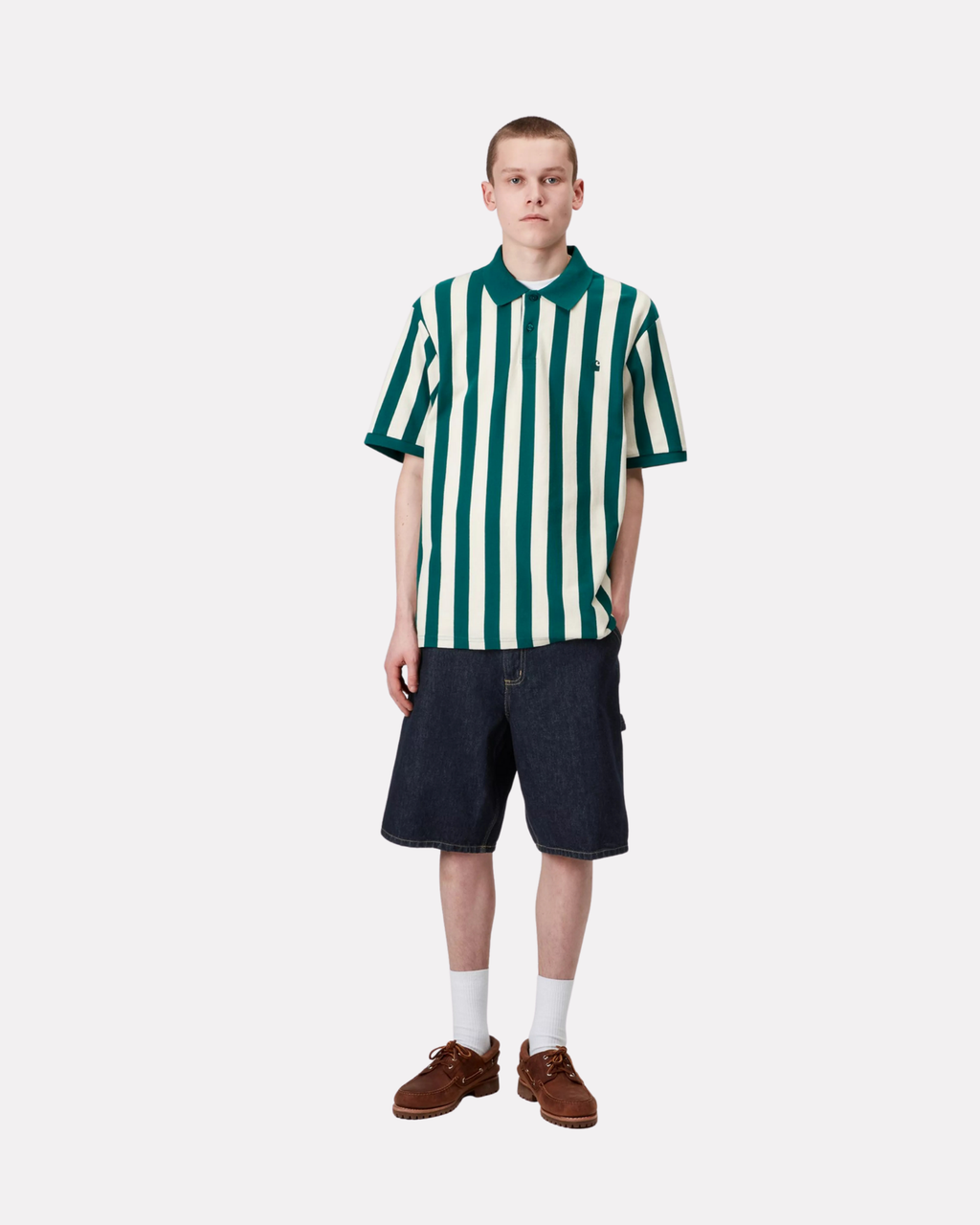 Carhartt Wip - Single knee short blue rinsed