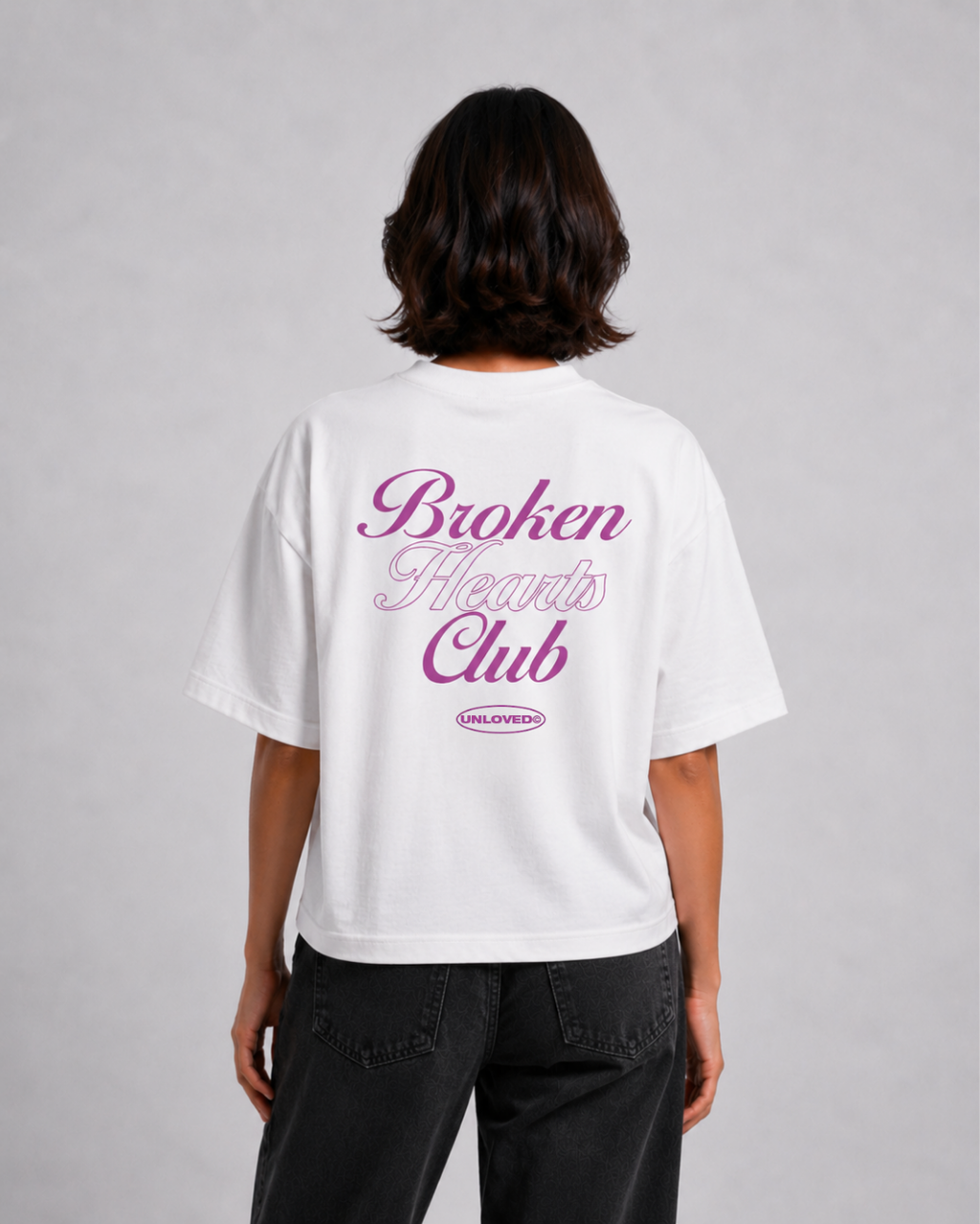 Unloved - Broken heart tee boxy tee bianca