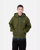 CARHARTT WIP - HOODED AMERICAN SCRIPT TARRAGON