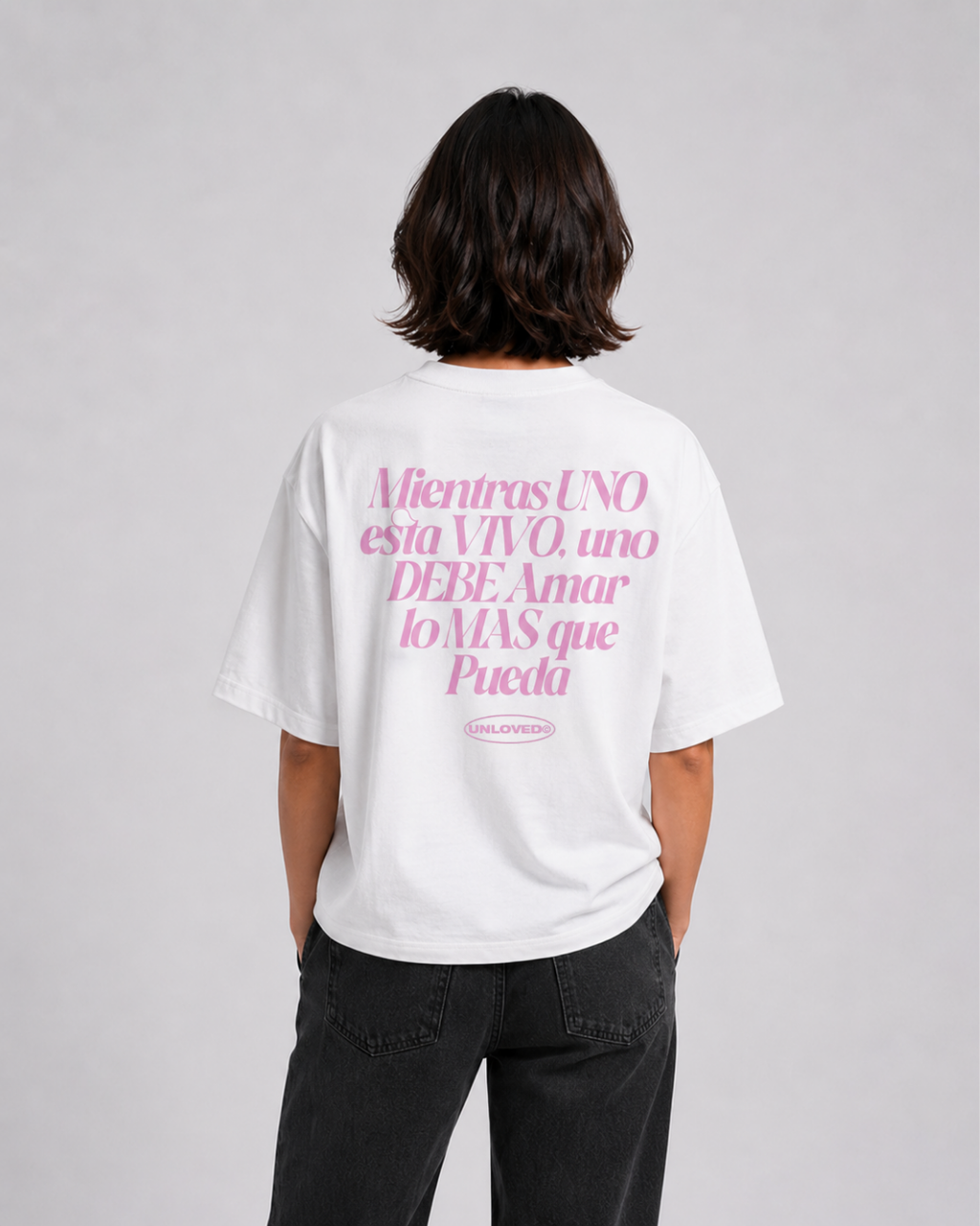 Unloved - Baile boxy tee bianca