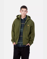 CARHARTT WIP - HOODED AMERICAN SCRIPT TARRAGON