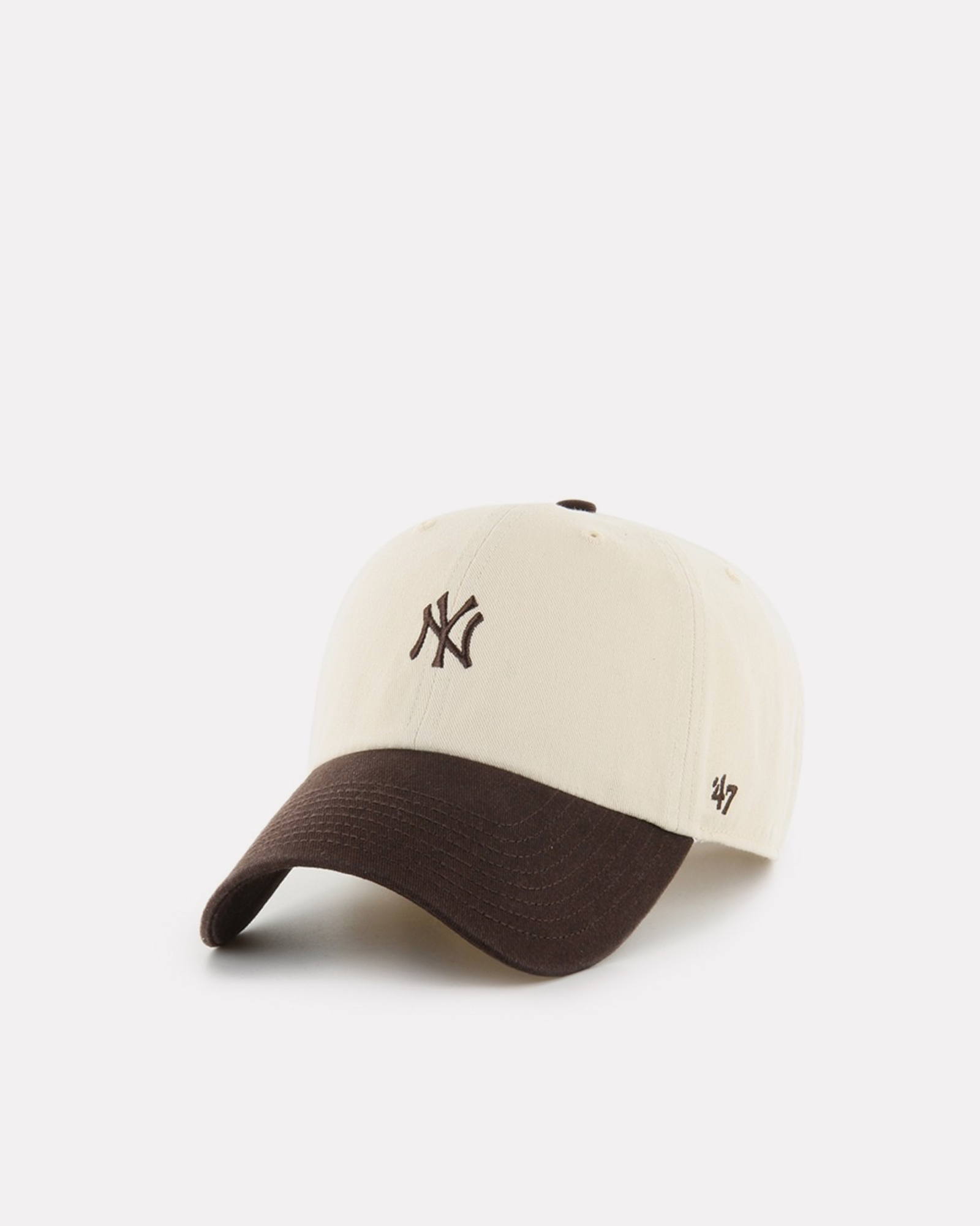 47 Brand - Two tone berretto clean up ny yankees natural