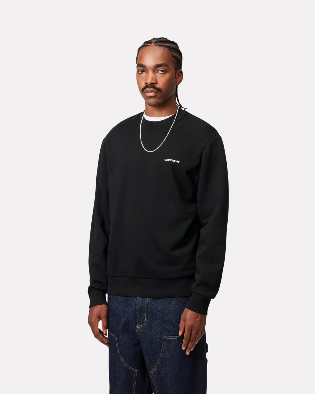 Carhartt Wip - Script embroidery sweatshirt black