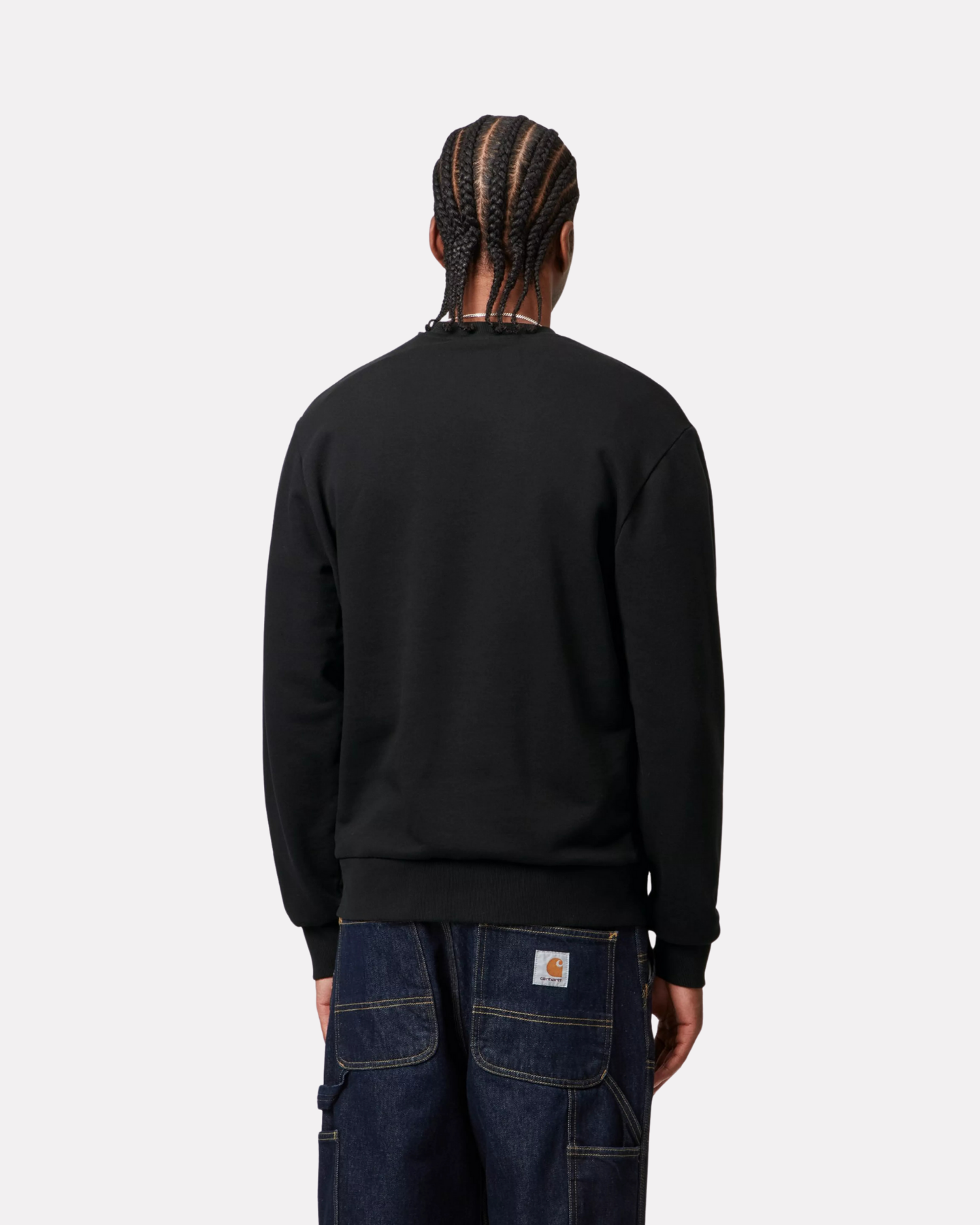 Carhartt Wip - Script embroidery sweatshirt black