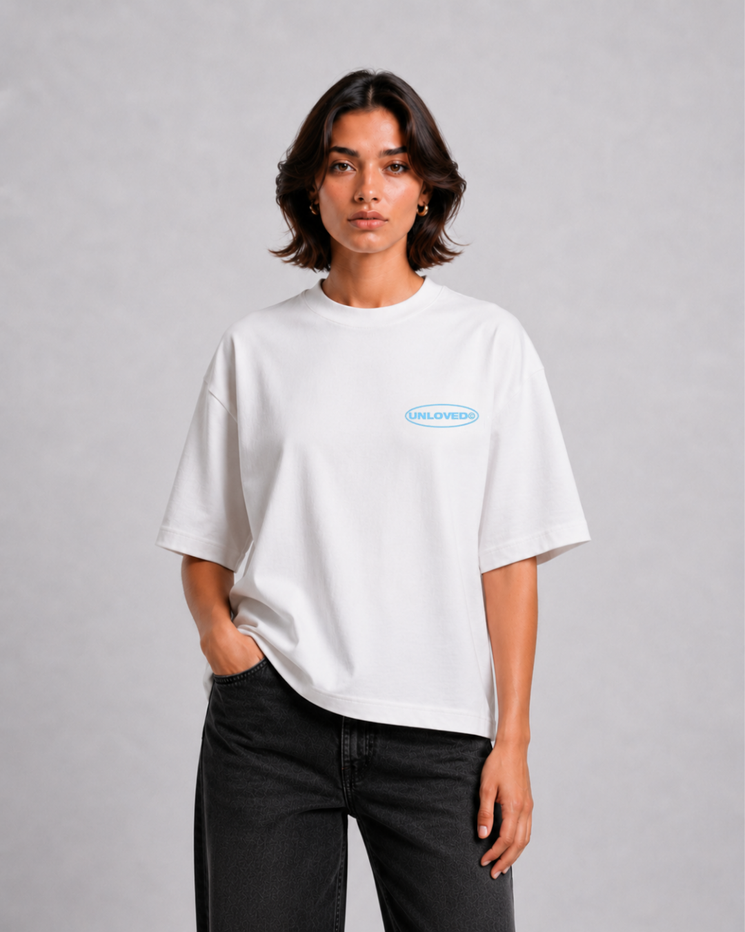 Unloved - Call me boxy tee bianco