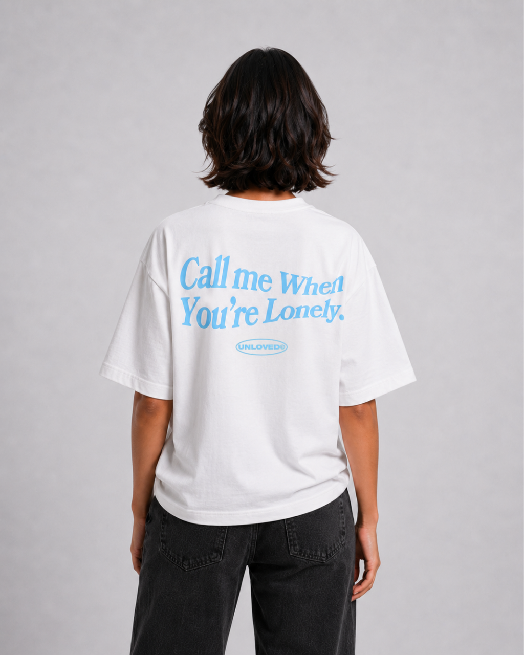 Unloved - Call me boxy tee bianco