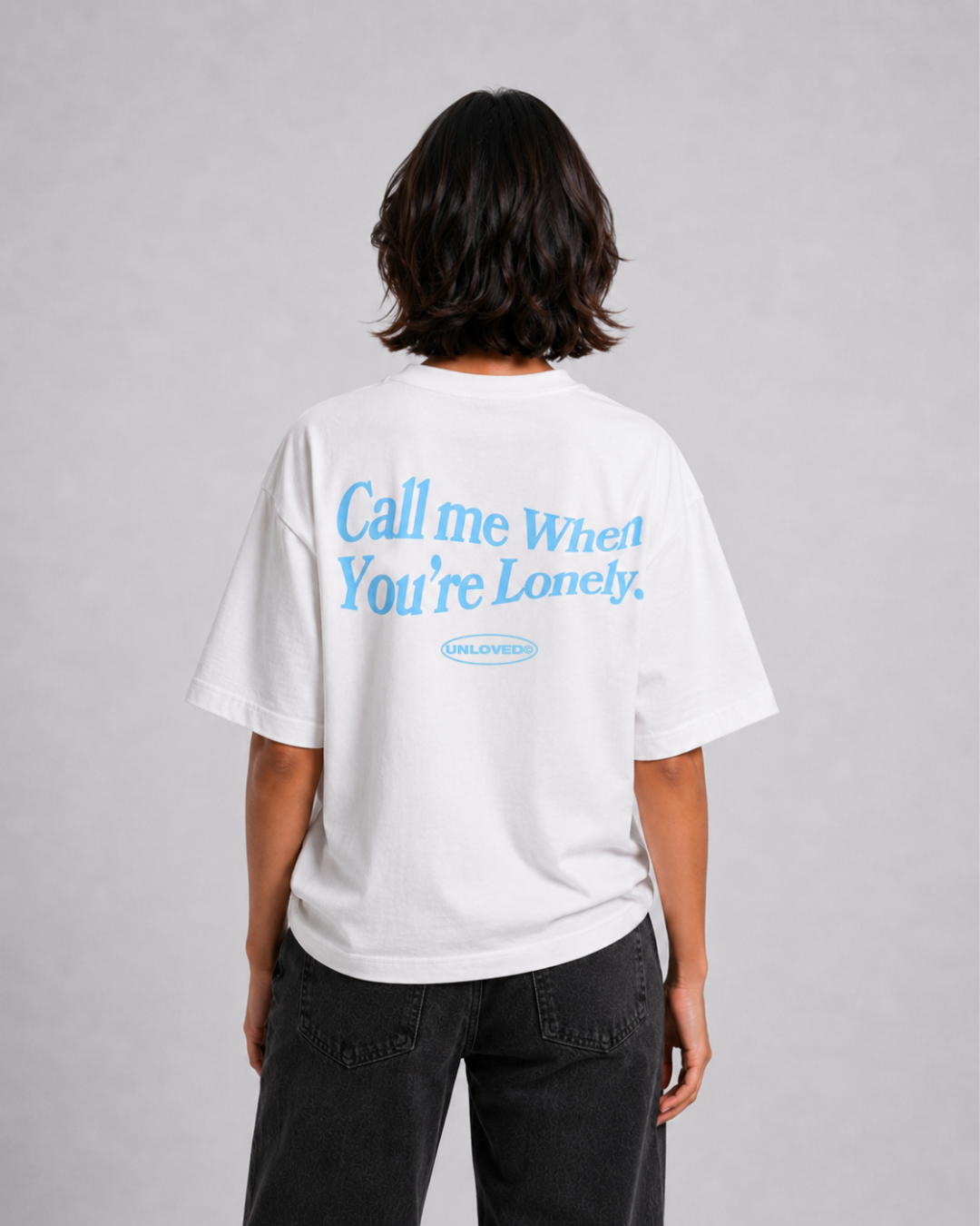 Unloved - Call me boxy tee bianco