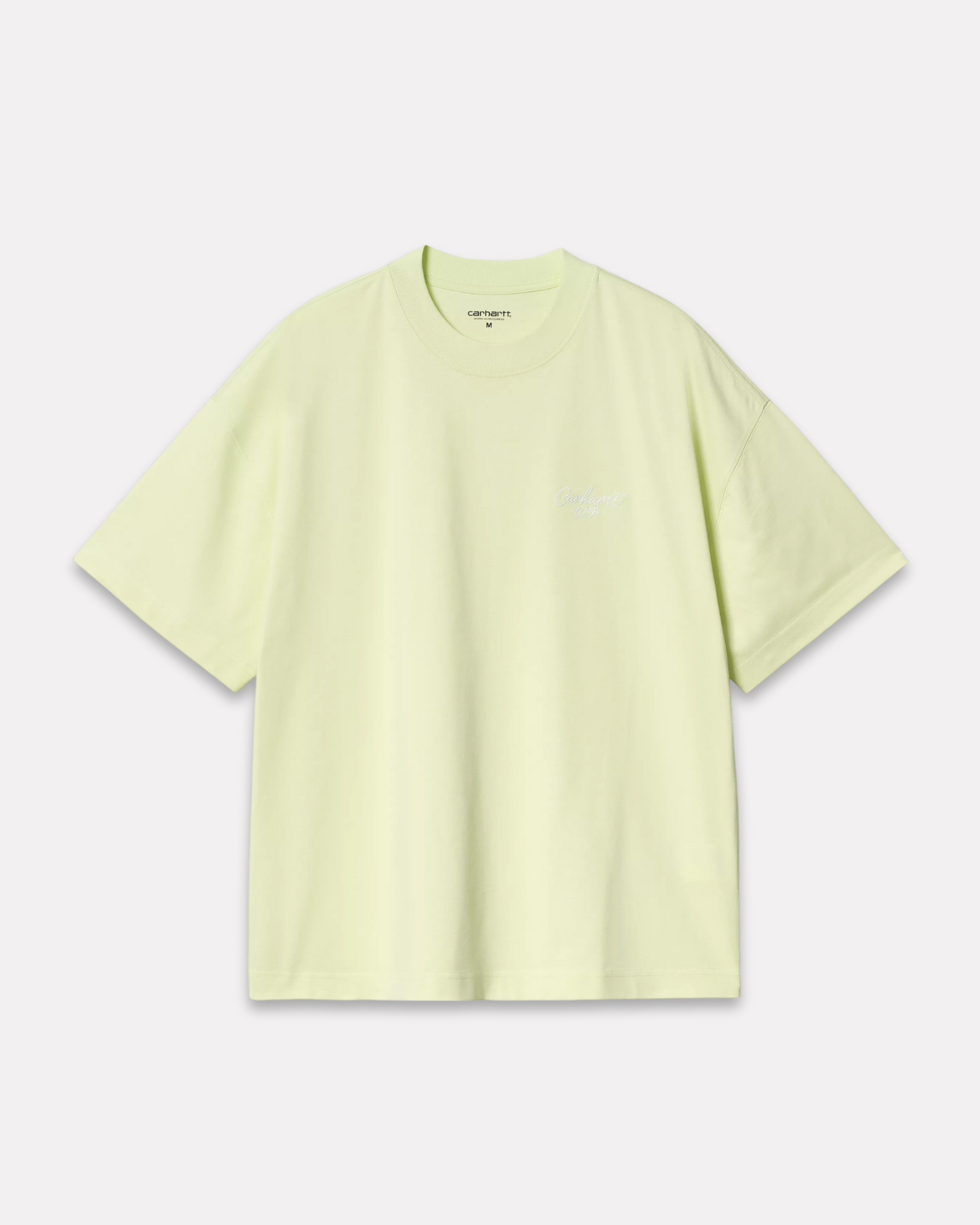 CARHARTT WIP - SIGNATURE SCRIPT TEE AIR GREEN