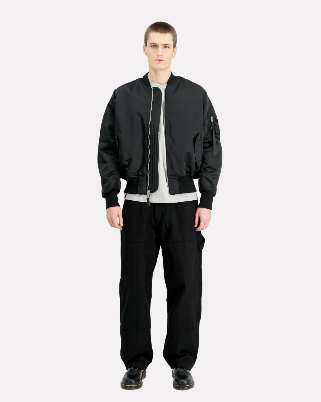 ALPHA INDUSTRIES UV - BASE FLIGHT JACKET BLACK