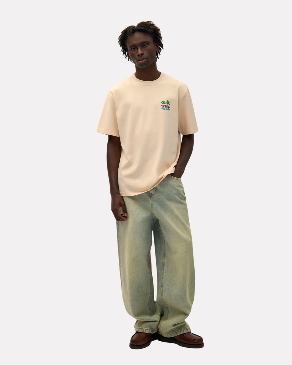 ARTE ANTWERP - 3 COLORS PRINT TEE CREAM