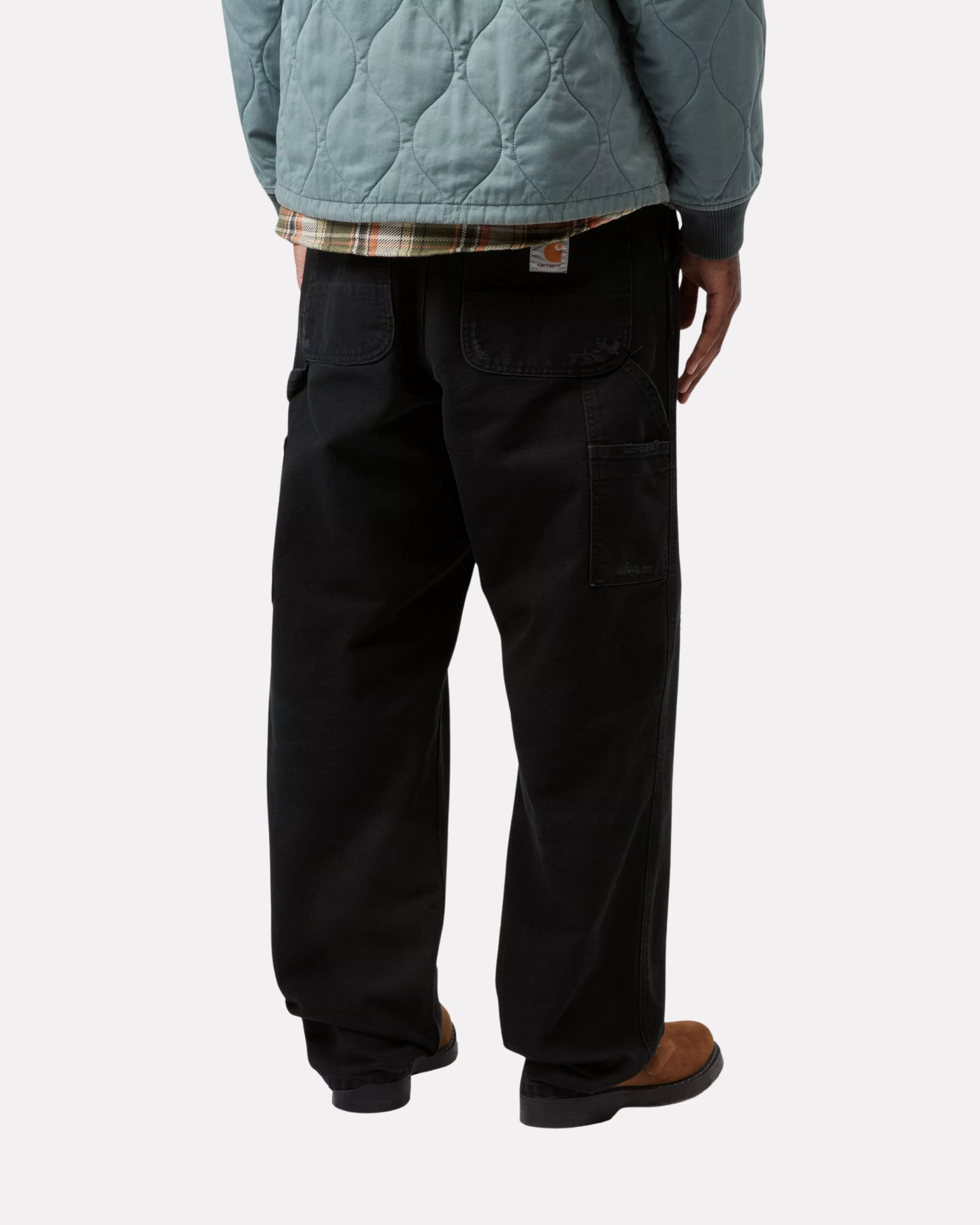 CARHARTT WIP - SINGLE KNEE DENIM BLACK GRIND WASH