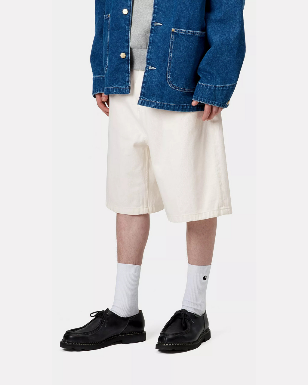 CARHARTT WIP - LANDON SHORT WHITE RINSED