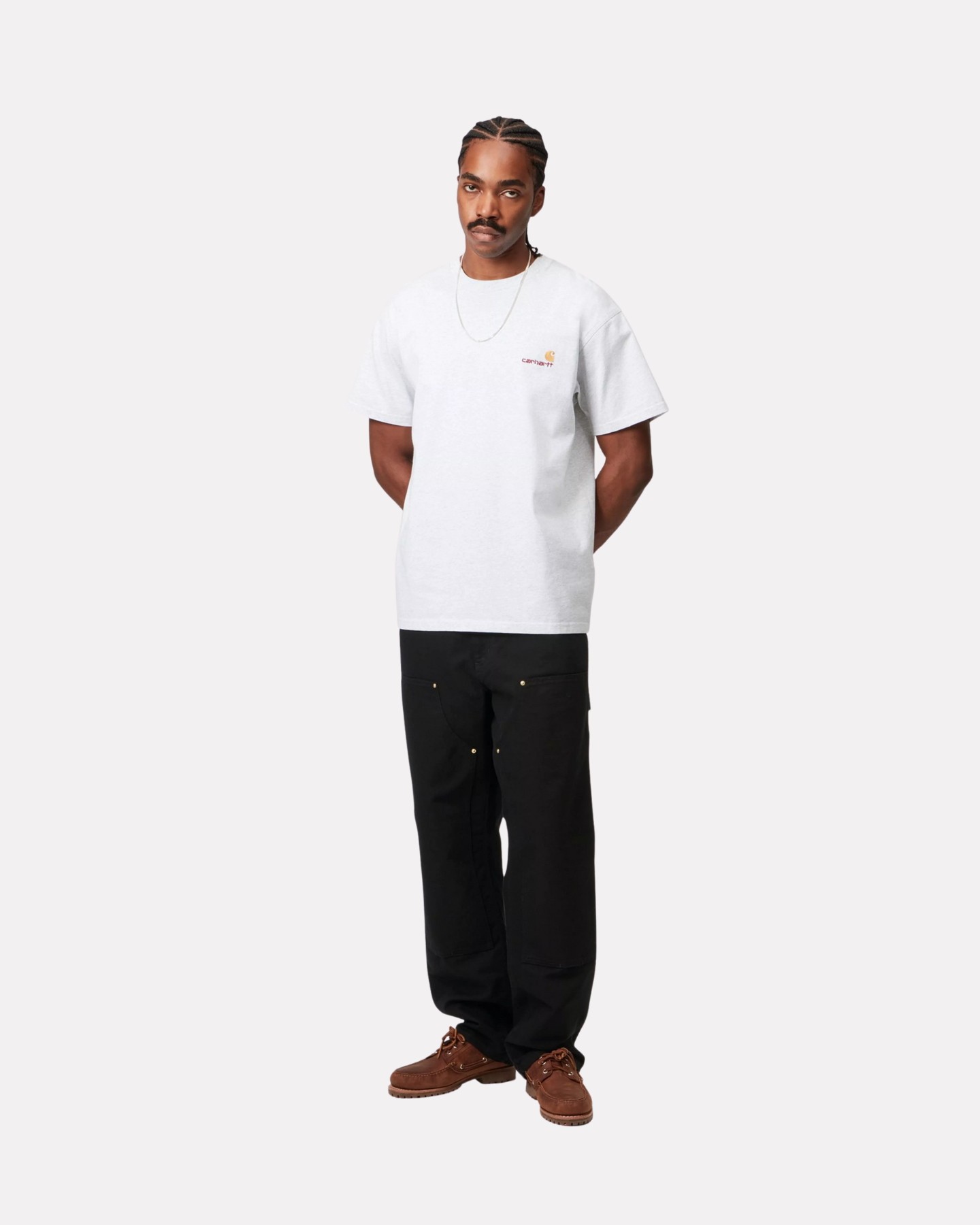 Carhartt Wip - Double knee black rinsed