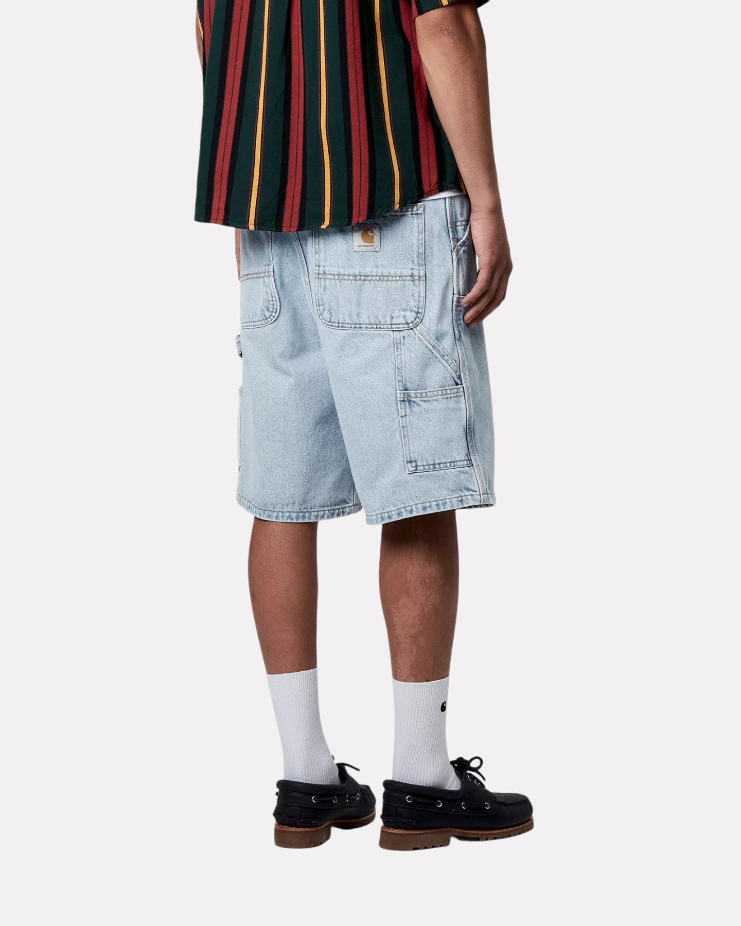 Carhartt Wip - Double knee short blue stone bleached
