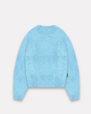 RETERNITY - ESSENTIAL FURRY KNIT SWEATER LIGHT BLUE