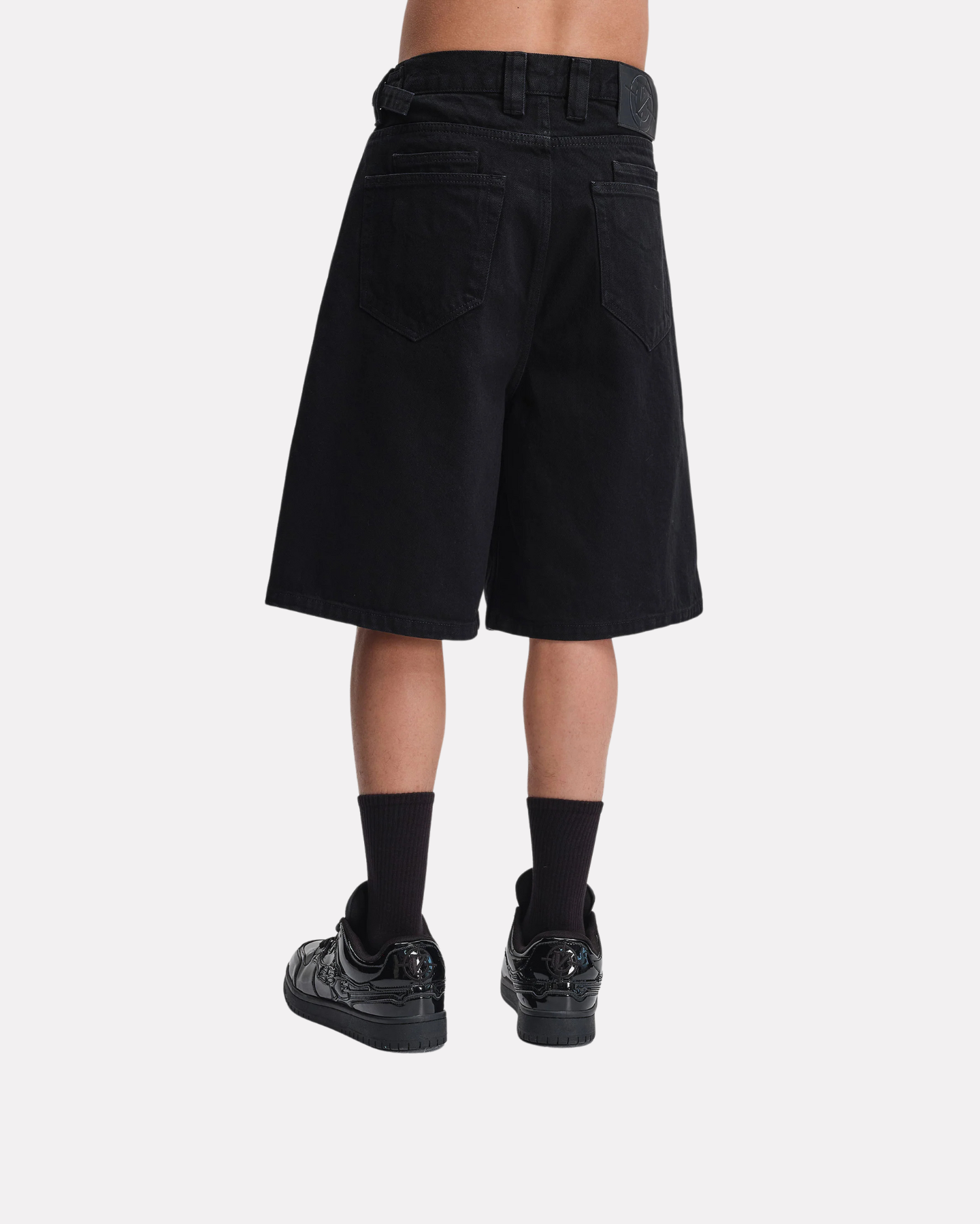 VICINITY - MIDNIGHT BLACK DENIM JORTS