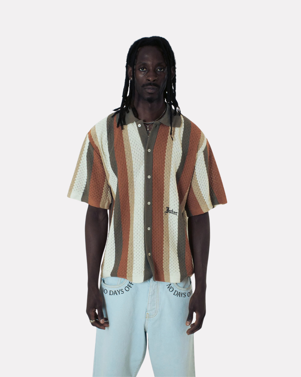 Iuter - Striped knit shirt multicolor