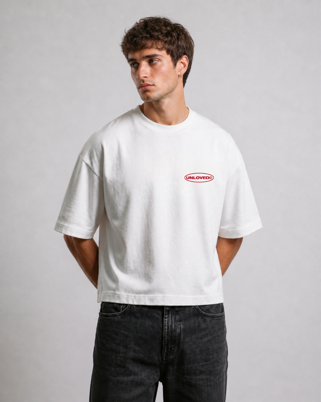 Unloved - Fall in love boxy tee bianco