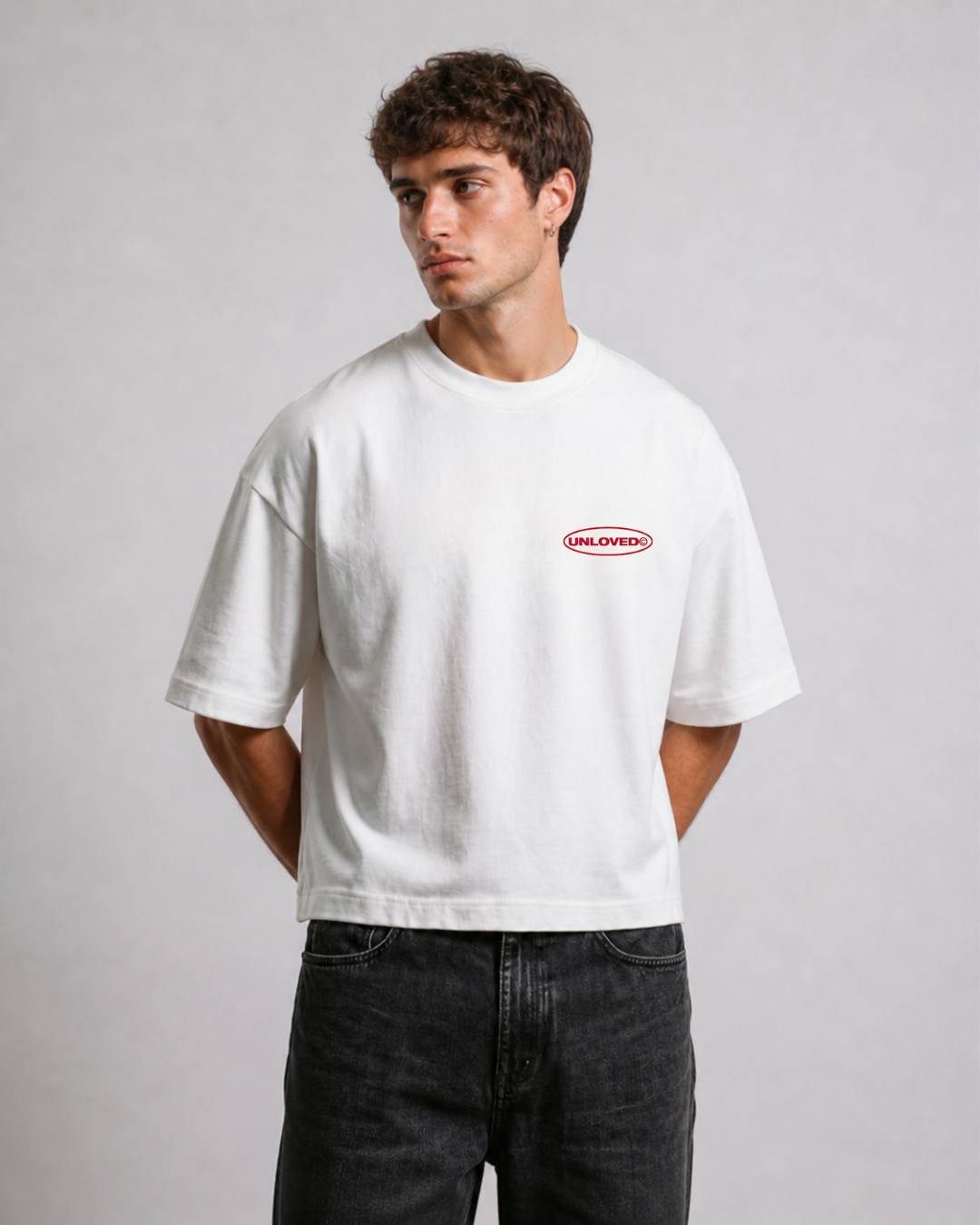Unloved - Fall in love boxy tee bianco