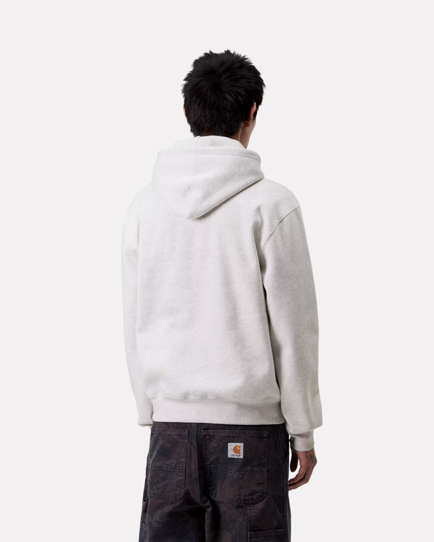CARHARTT WIP - HOODED SWEATSHIRT ASH HEATHER