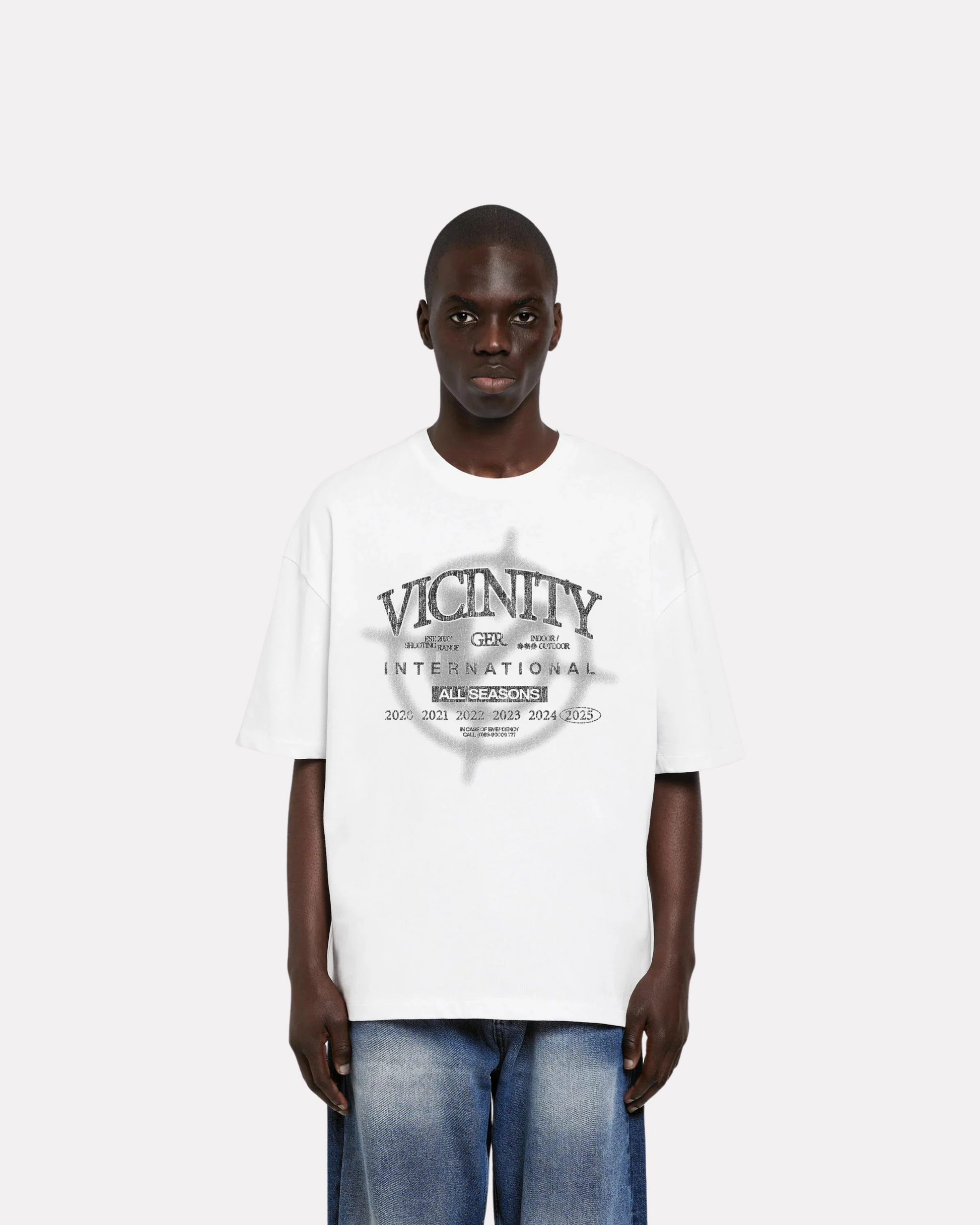 VICINITY - ALL SEASONS BOXY TEE WHITE