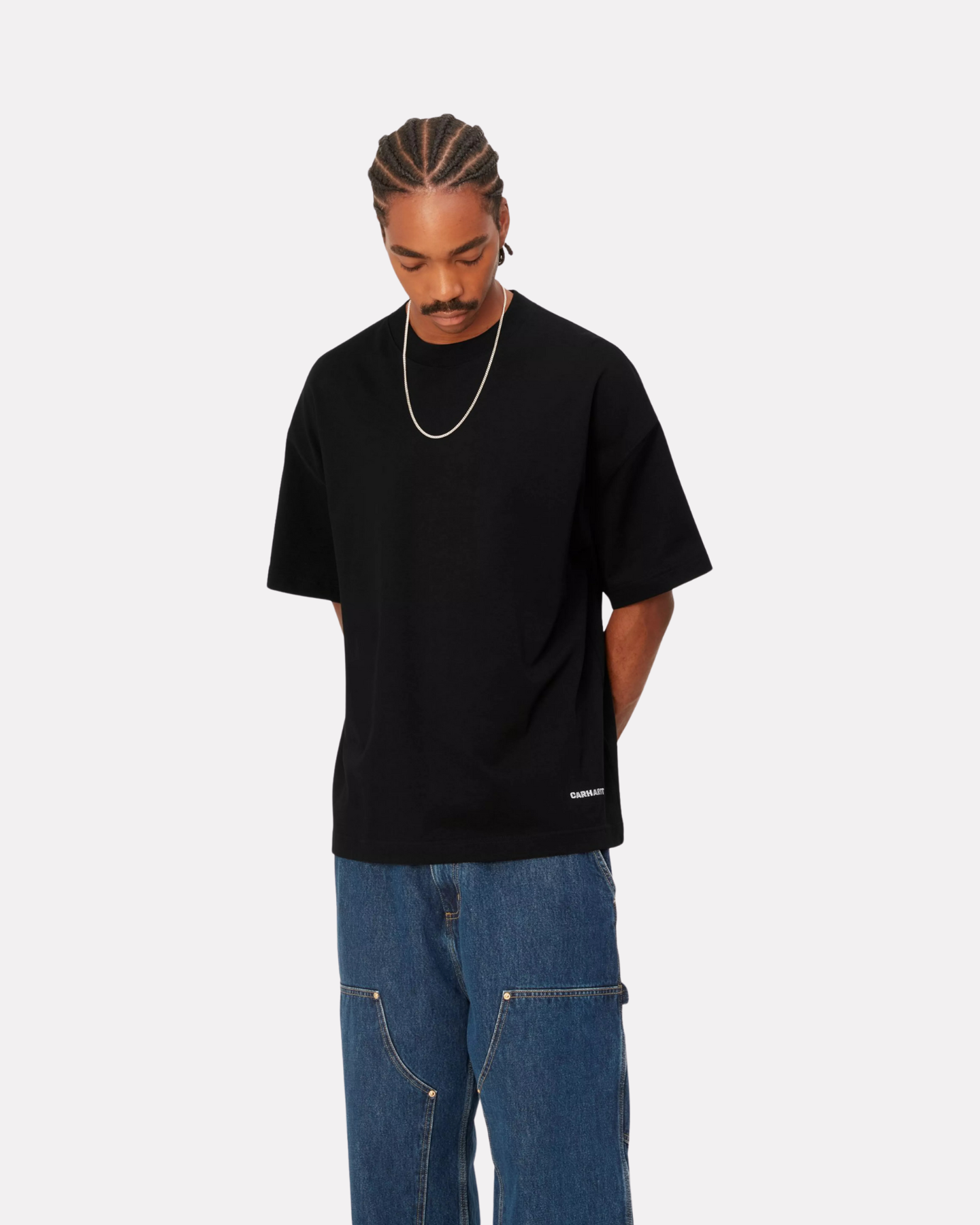 CARHARTT WIP - LINK SCRIPT TEE BLACK