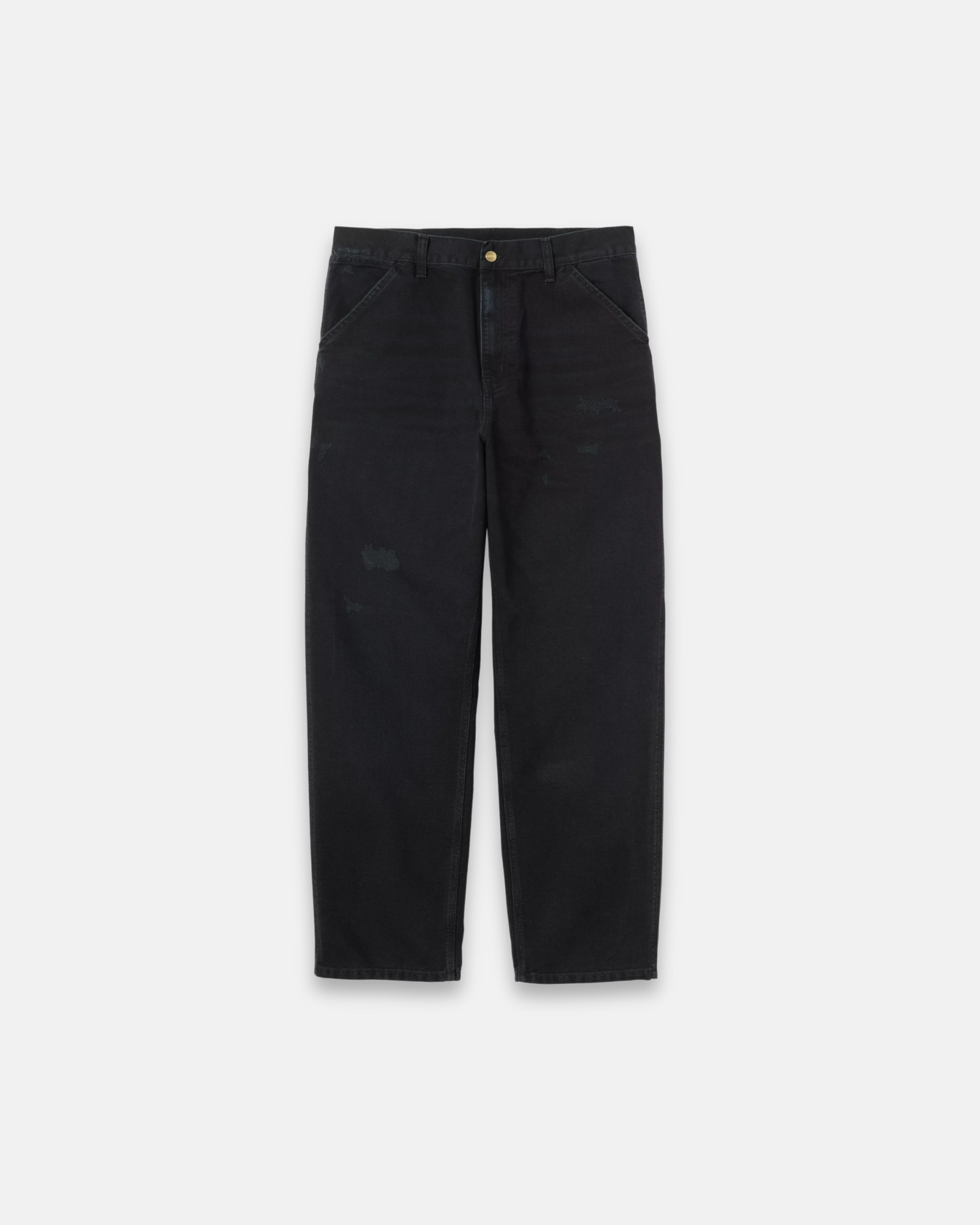 CARHARTT WIP - SINGLE KNEE DENIM BLACK GRIND WASH