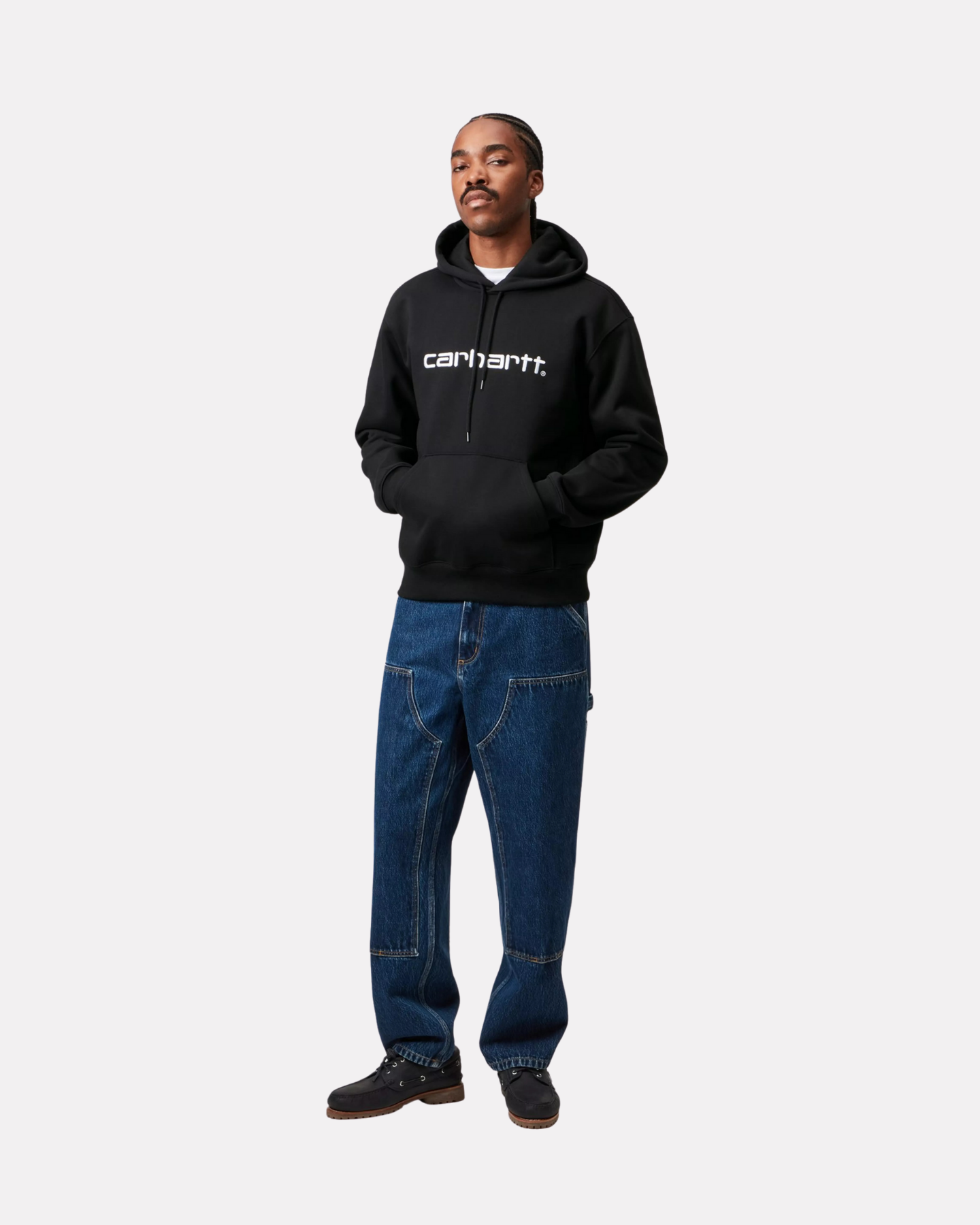 CARHARTT WIP - HOODED SWEATSHIRT BLACK