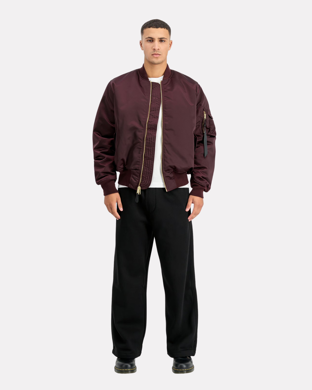 Alpha Industries Uv - Base flight jacket dark cherry