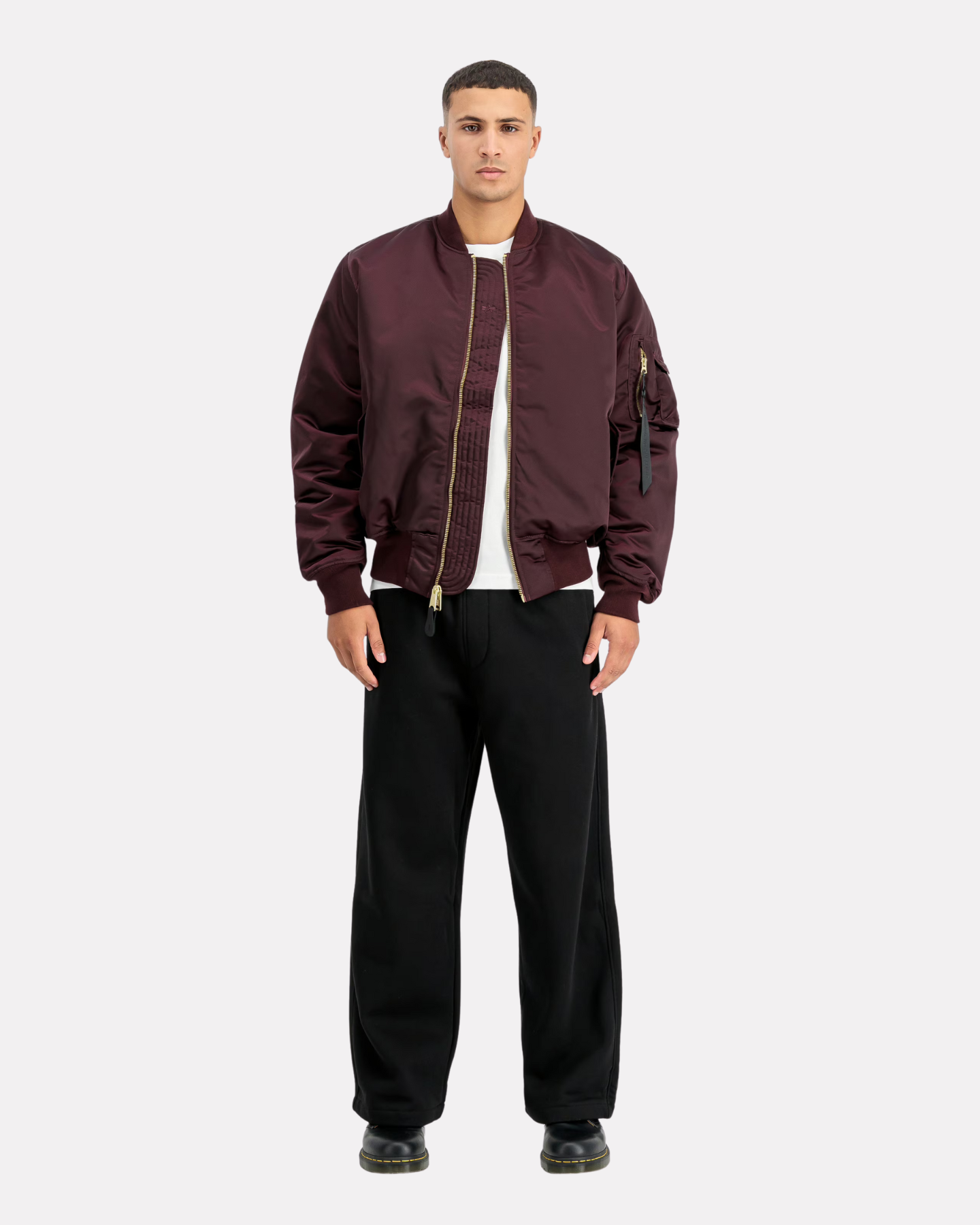 ALPHA INDUSTRIES UV - BASE FLIGHT JACKET DARK CHERRY