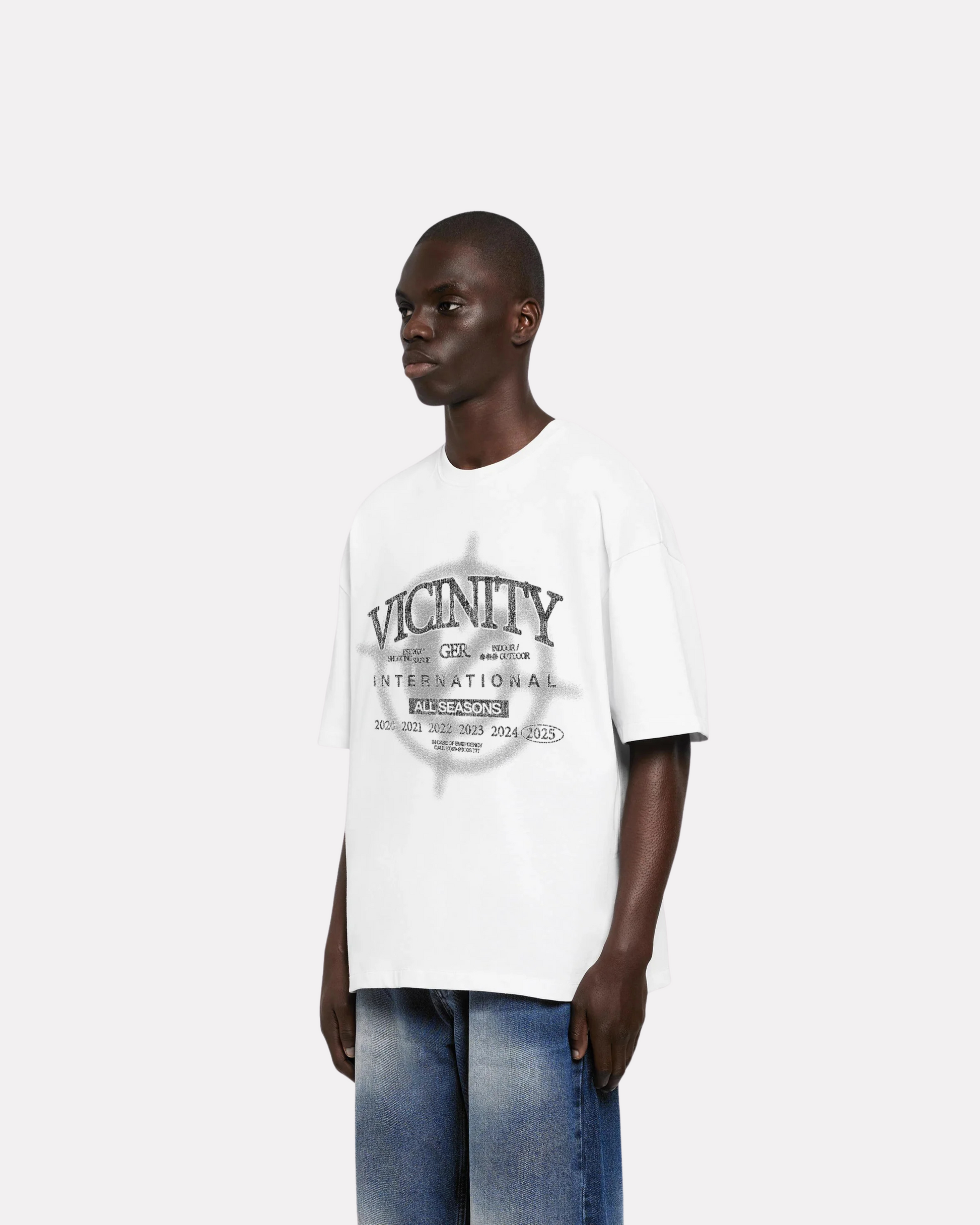 VICINITY - ALL SEASONS BOXY TEE WHITE