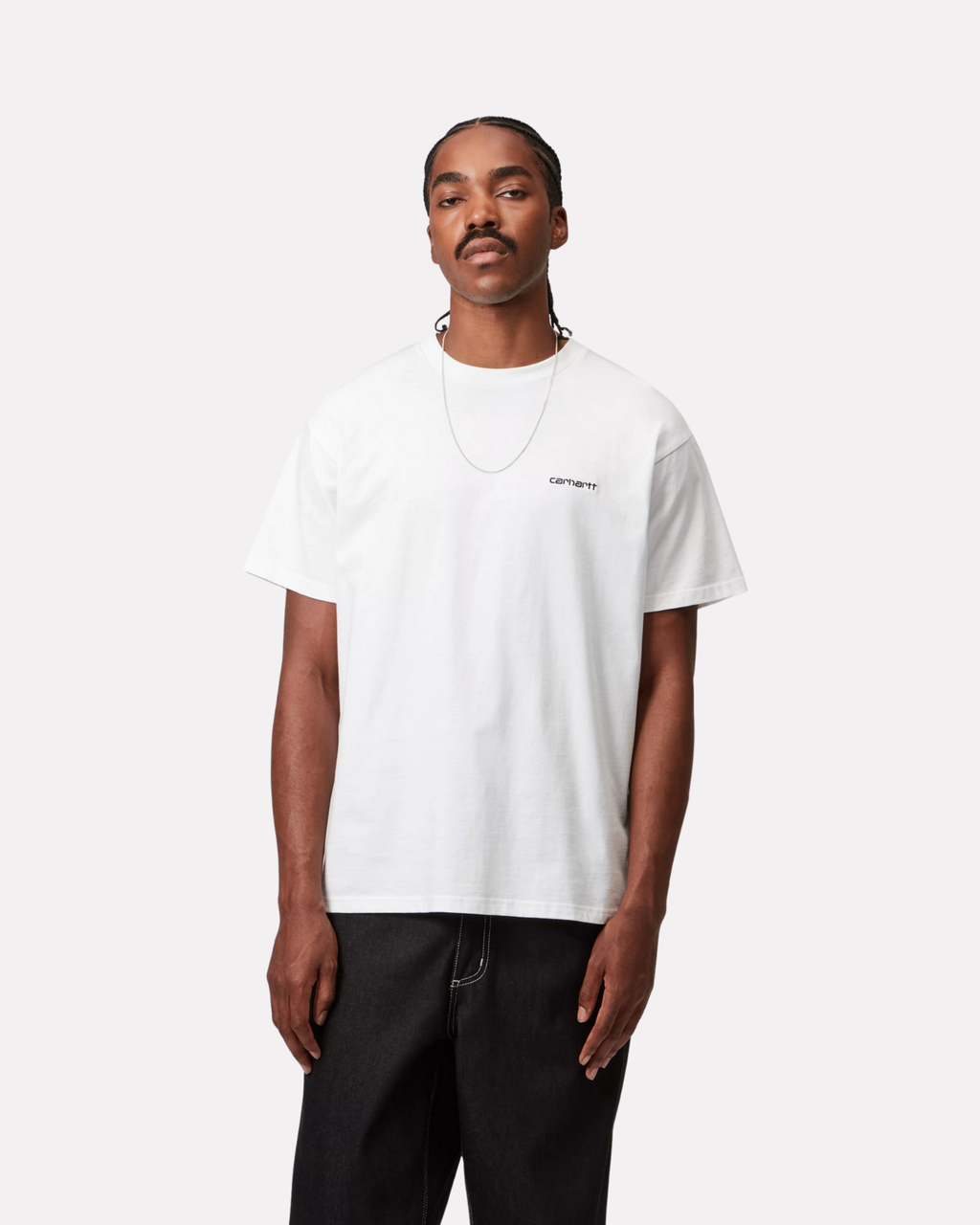 Carhartt Wip - Script embroidery tee white